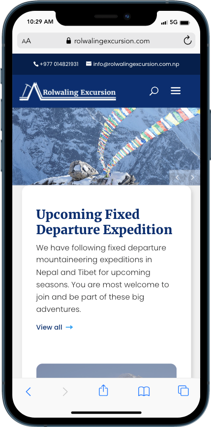 Rolwaling Excursion - Mobile View